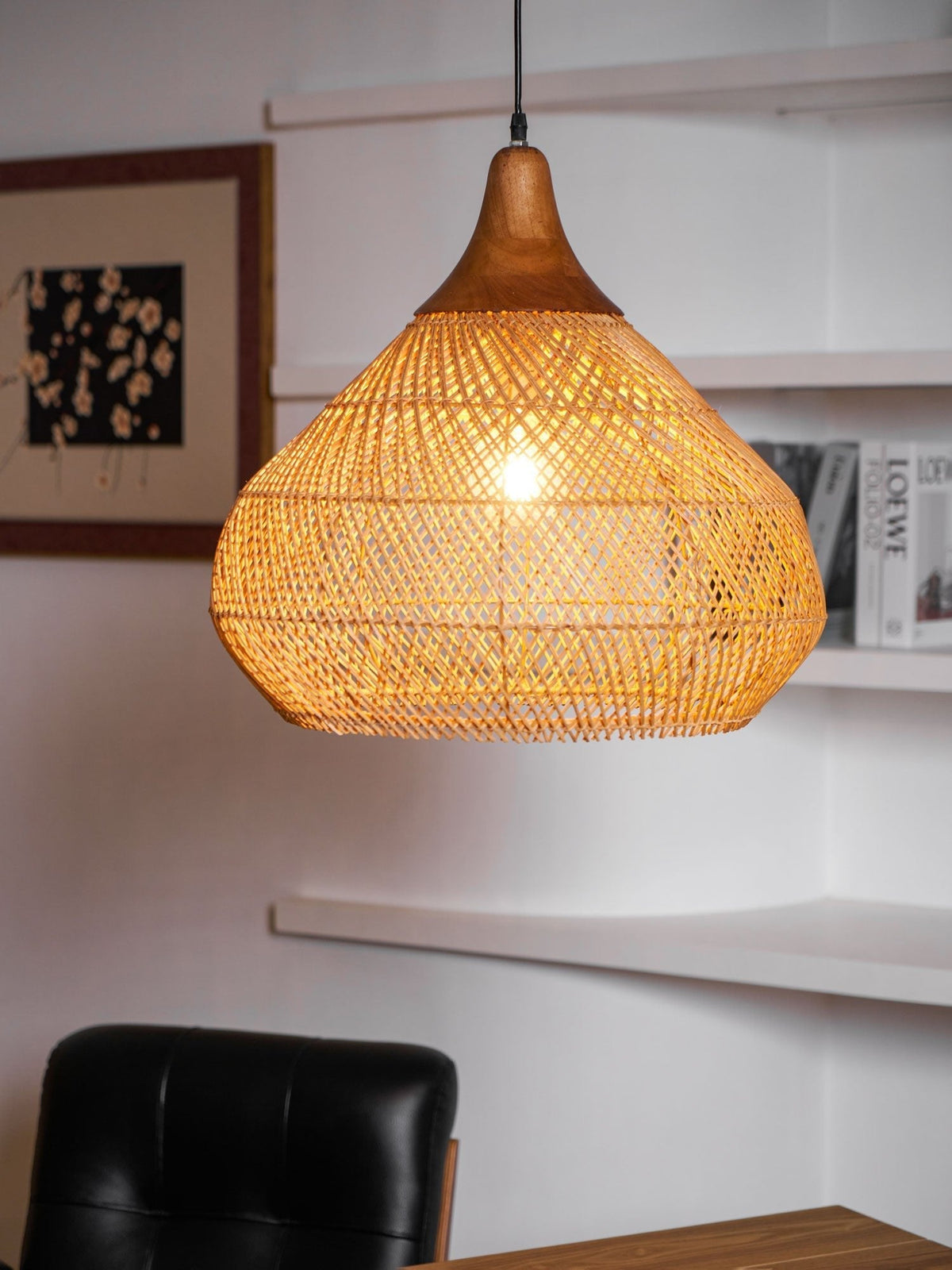 Clairstone Rattan Pendant Light