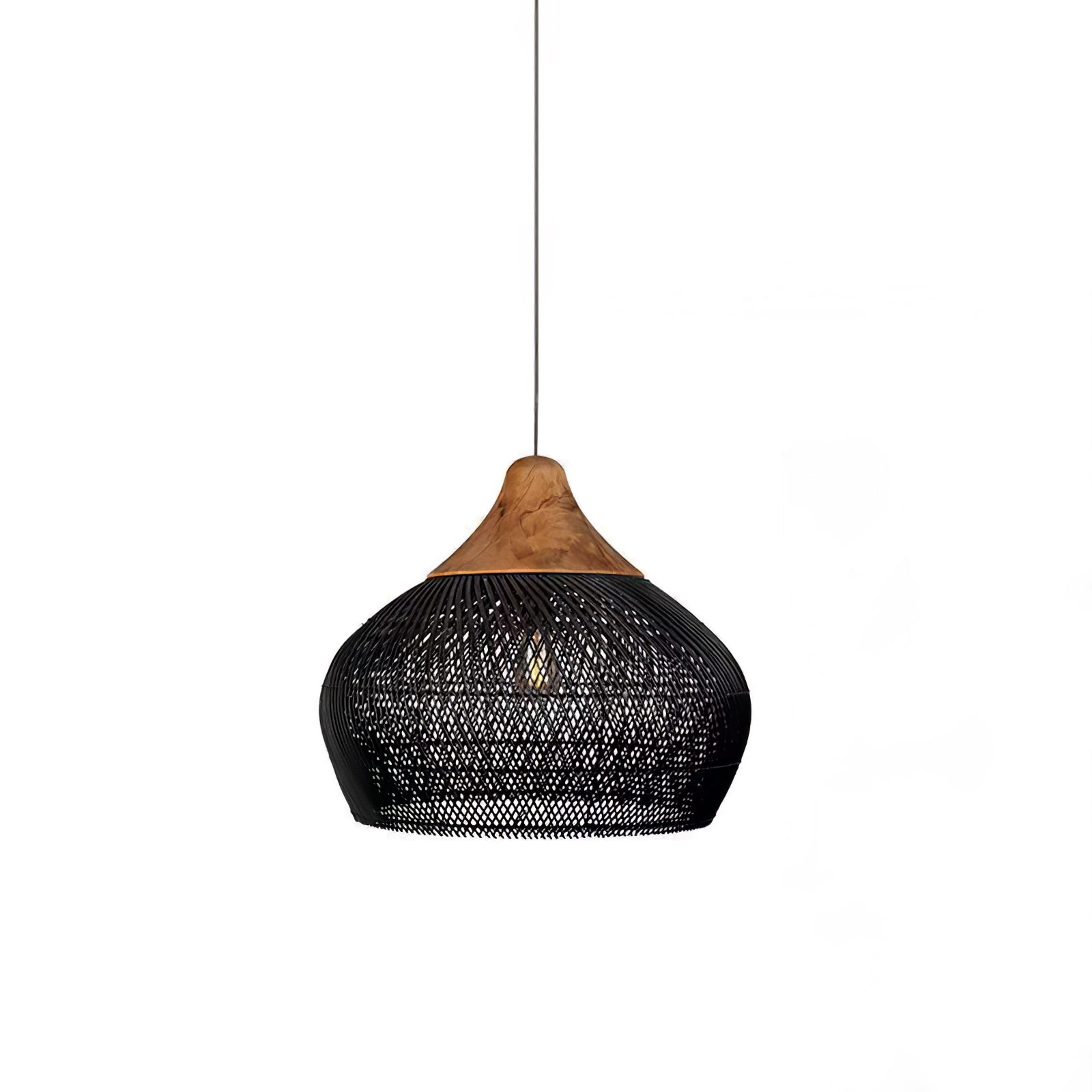 Canirora Pendant Lamp Rattan Swag Woven