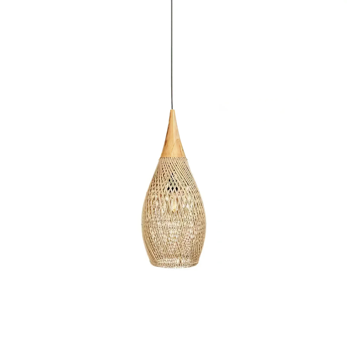 Melina Braided Rattan Pendant Light