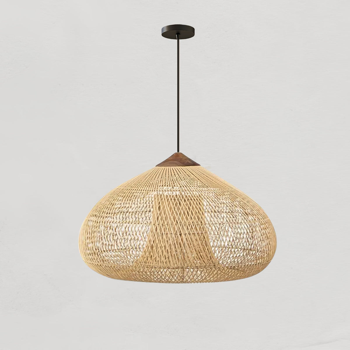 Melina Braided Rattan Pendant Light