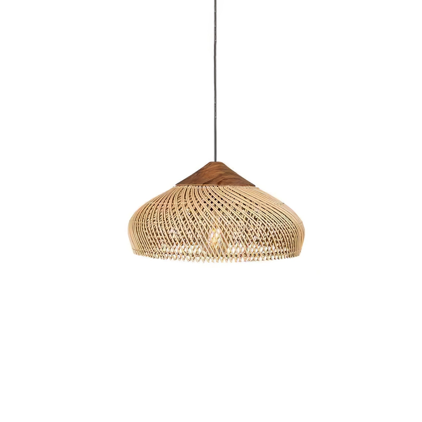 Canirora Pendant Lamp Rattan Swag Woven