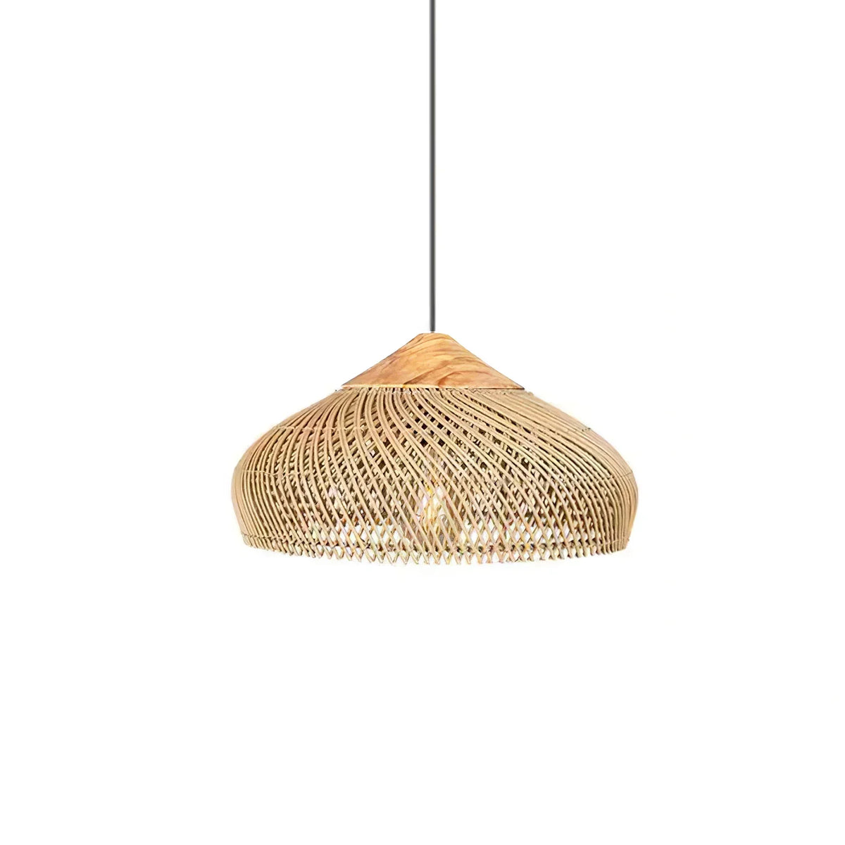 Melina Braided Rattan Pendant Light