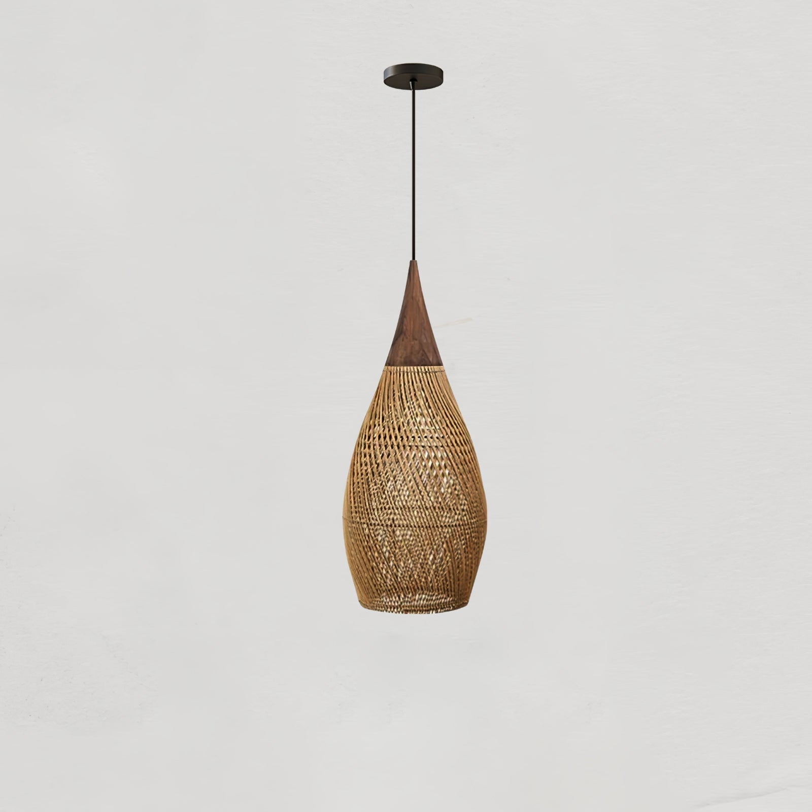 Melina Braided Rattan Pendant Light