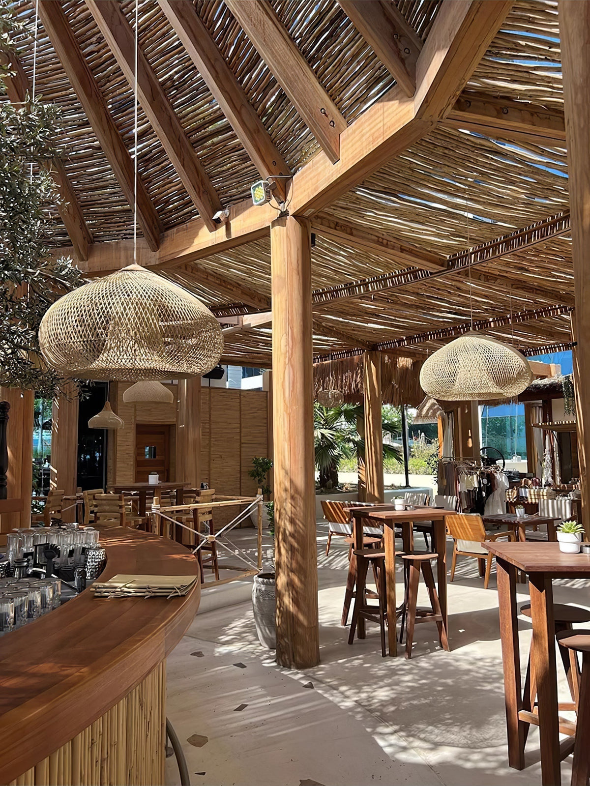 Clairstone Rattan Pendant Light