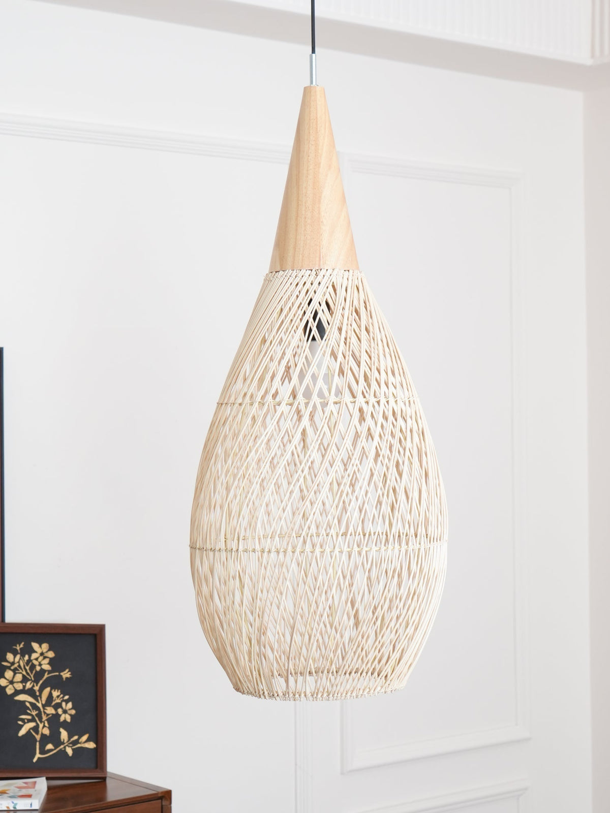 Canirora Pendant Lamp Rattan Swag Woven