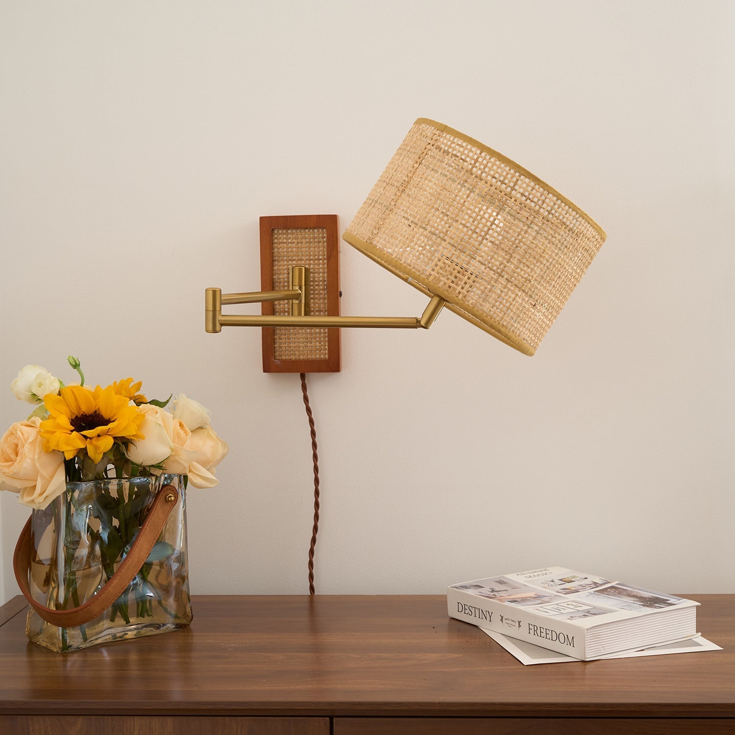 Rivaro Swing Arm Wall Lamp - Neutral Decor