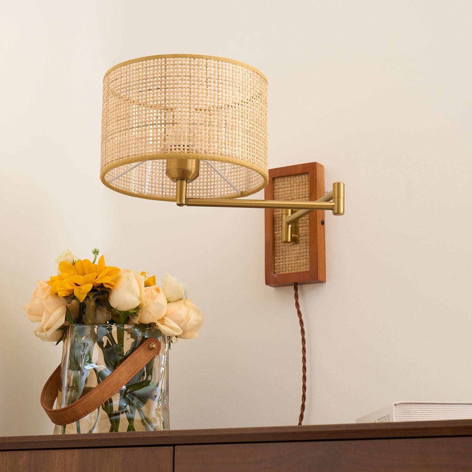 Rivaro Swing Arm Wall Lamp - Neutral Decor