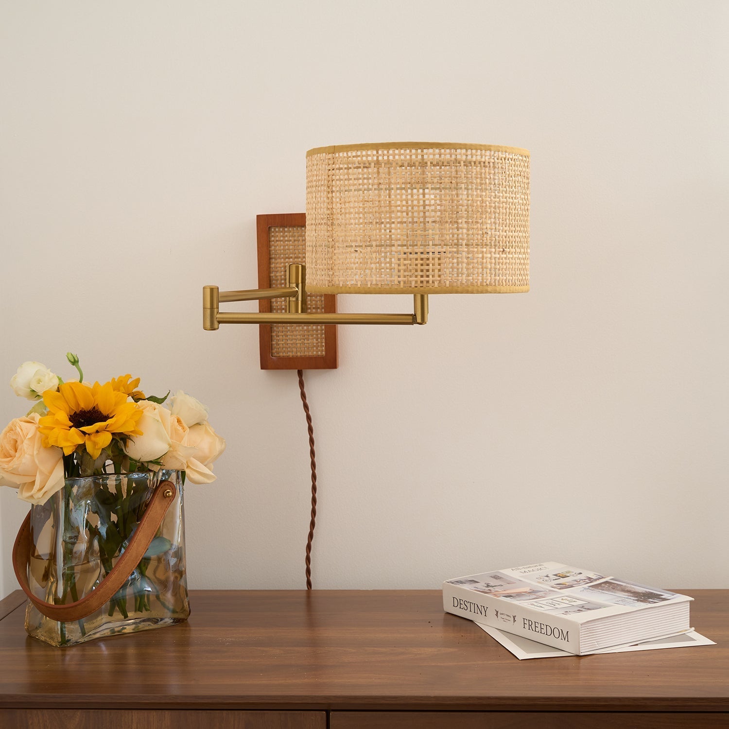 Rivaro Swing Arm Wall Lamp - Neutral Decor