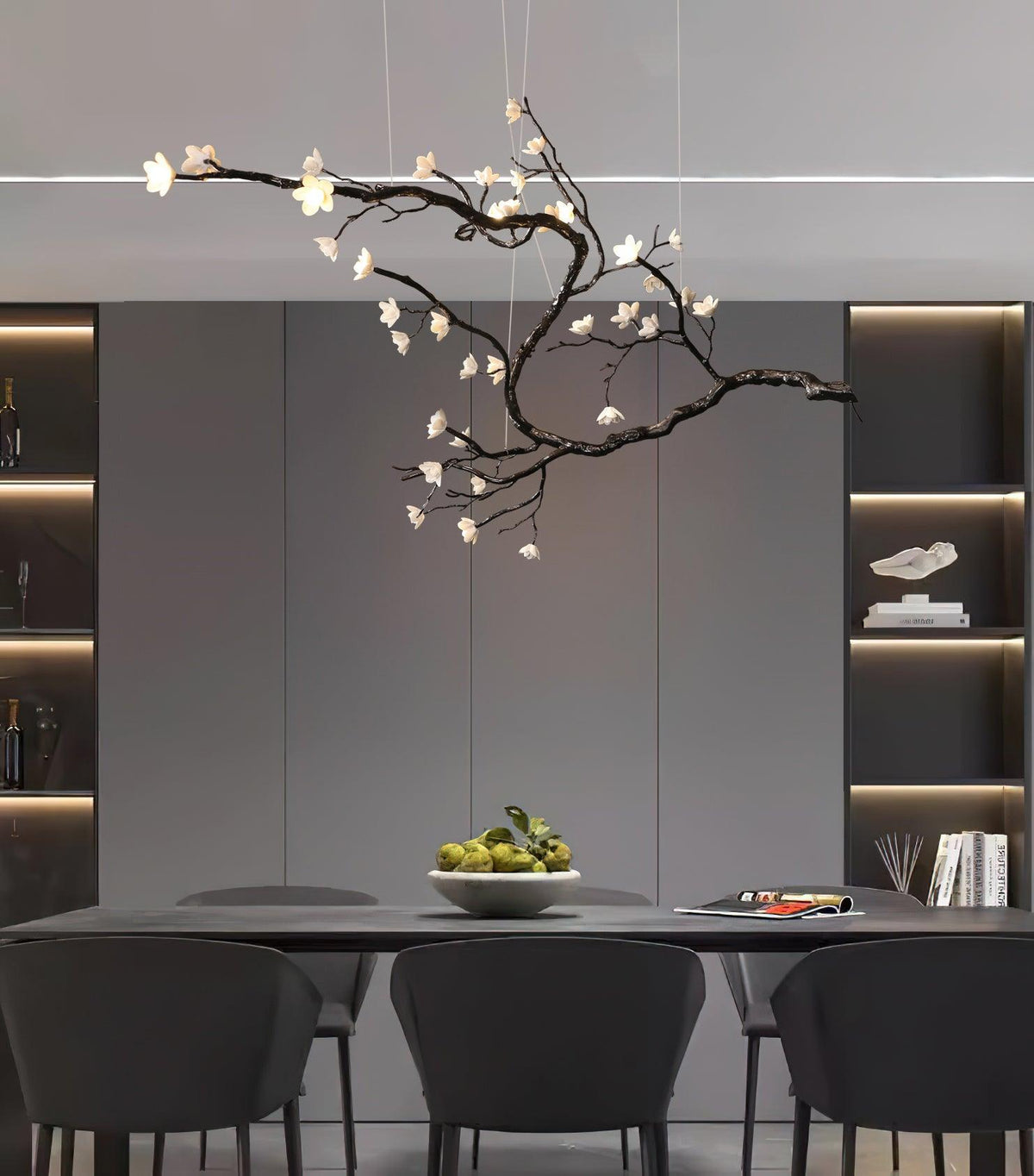 Hilten Chandelier Branch Floral Organic