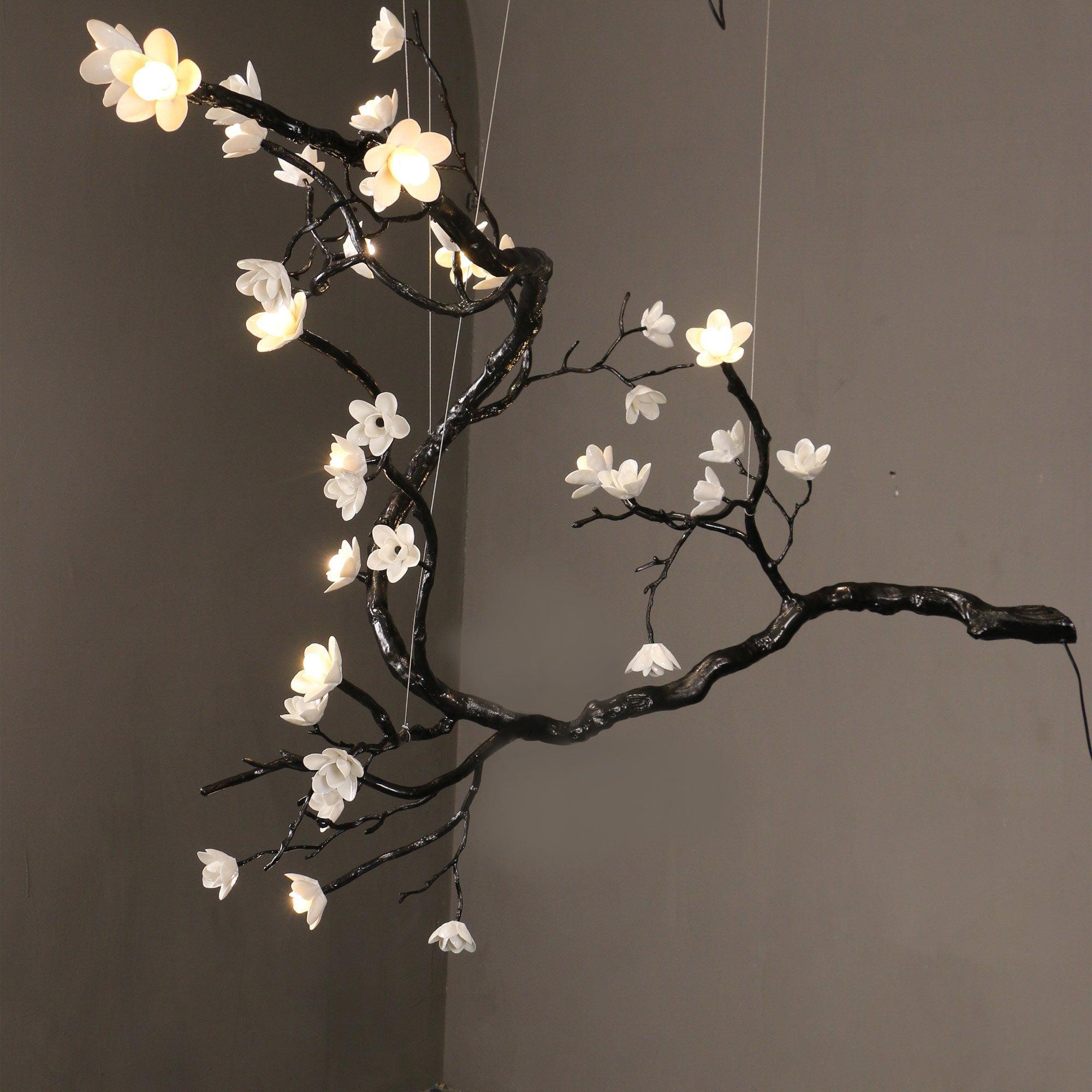 Hilten Chandelier Branch Floral Organic