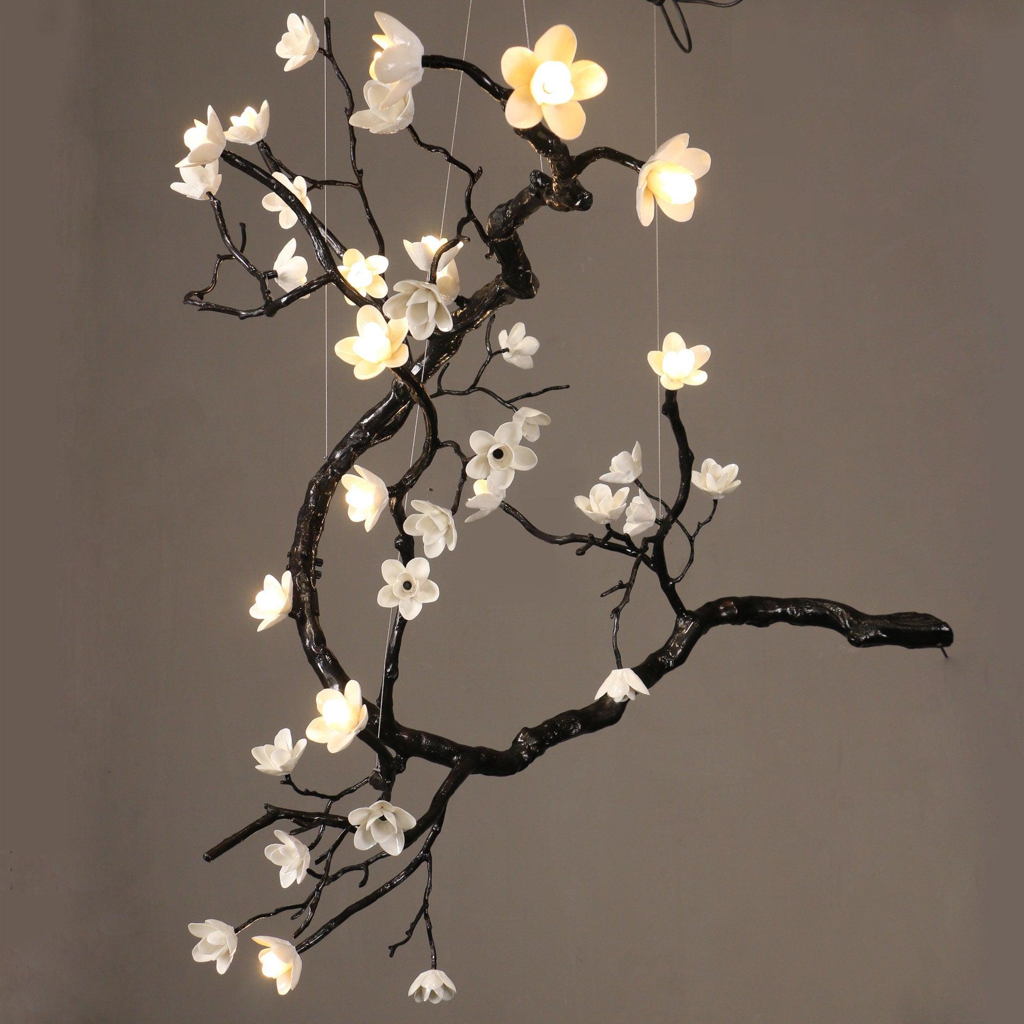 Hilten Chandelier Branch Floral Organic