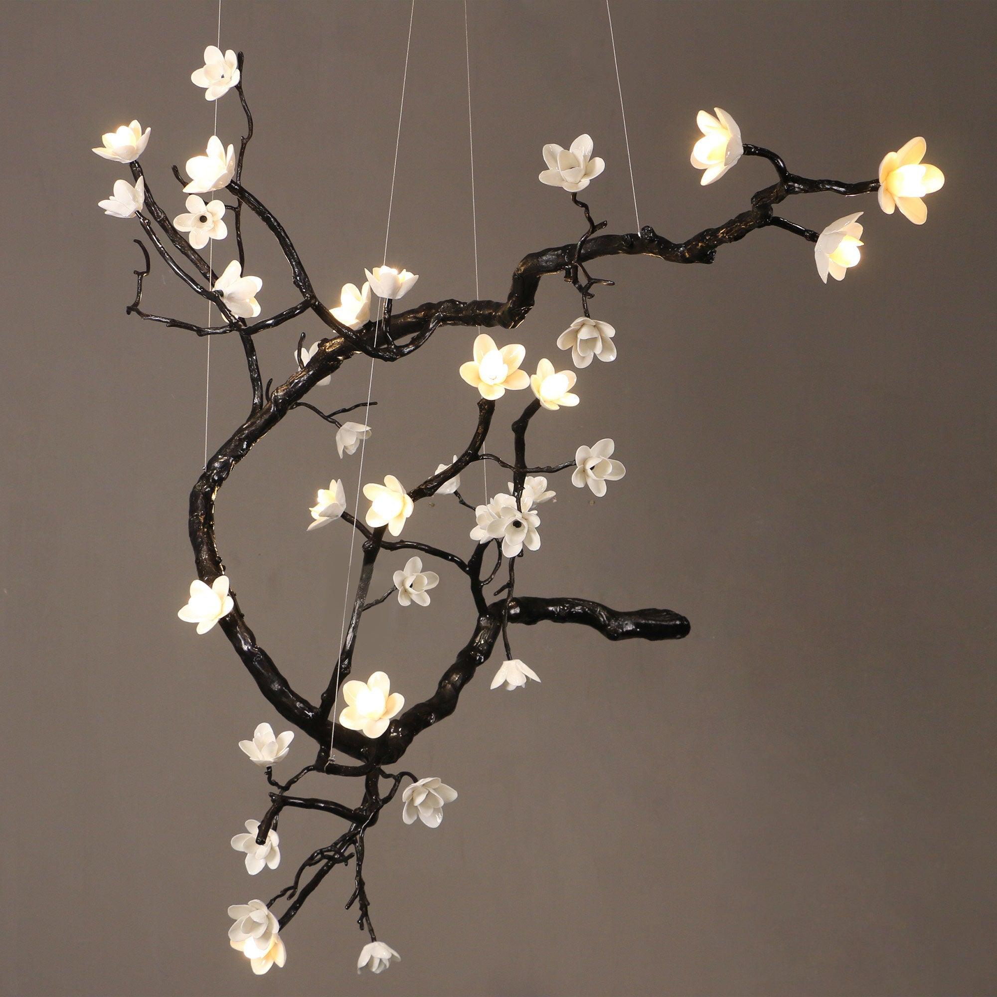 Hilten Chandelier Branch Floral Organic