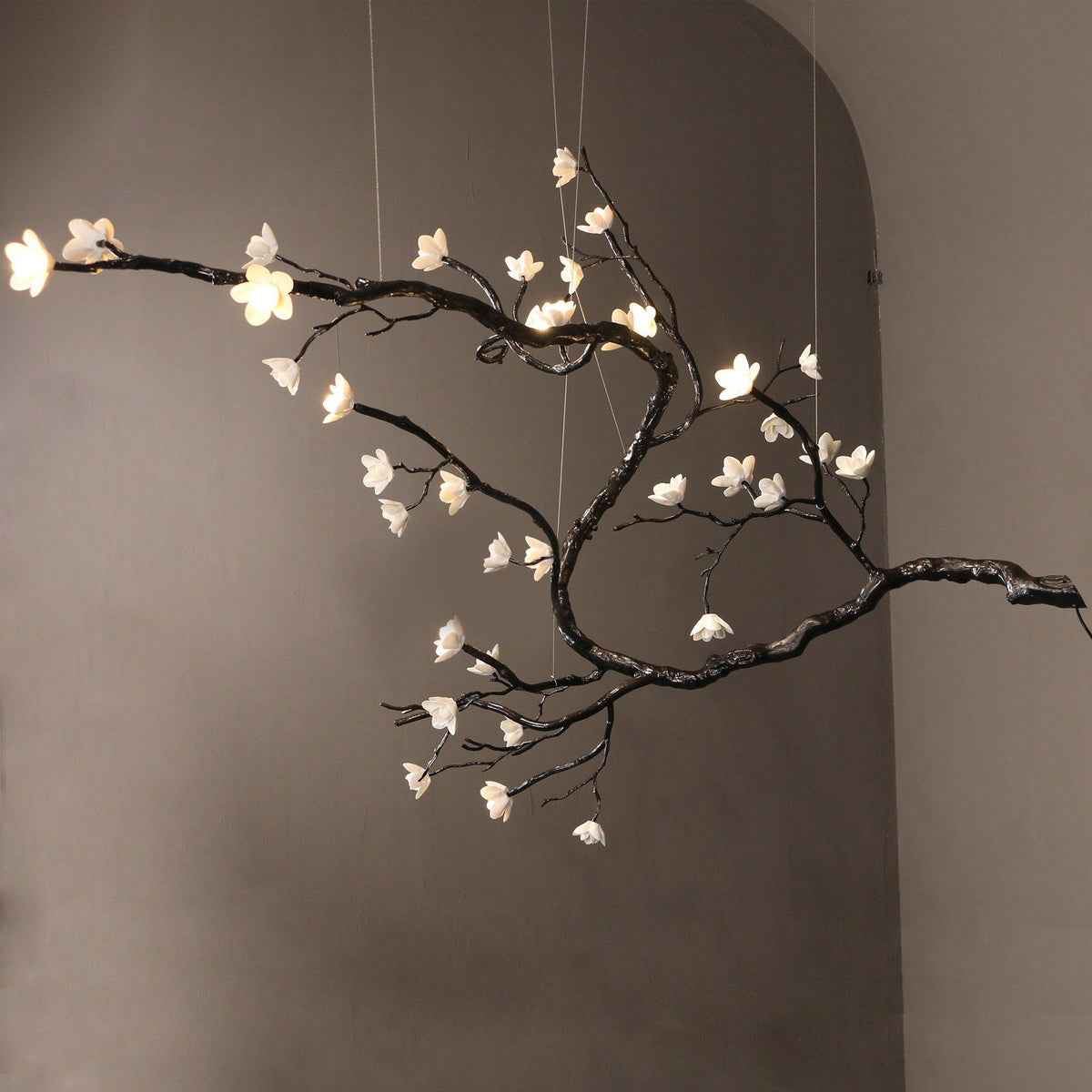 Hilten Chandelier Branch Floral Organic