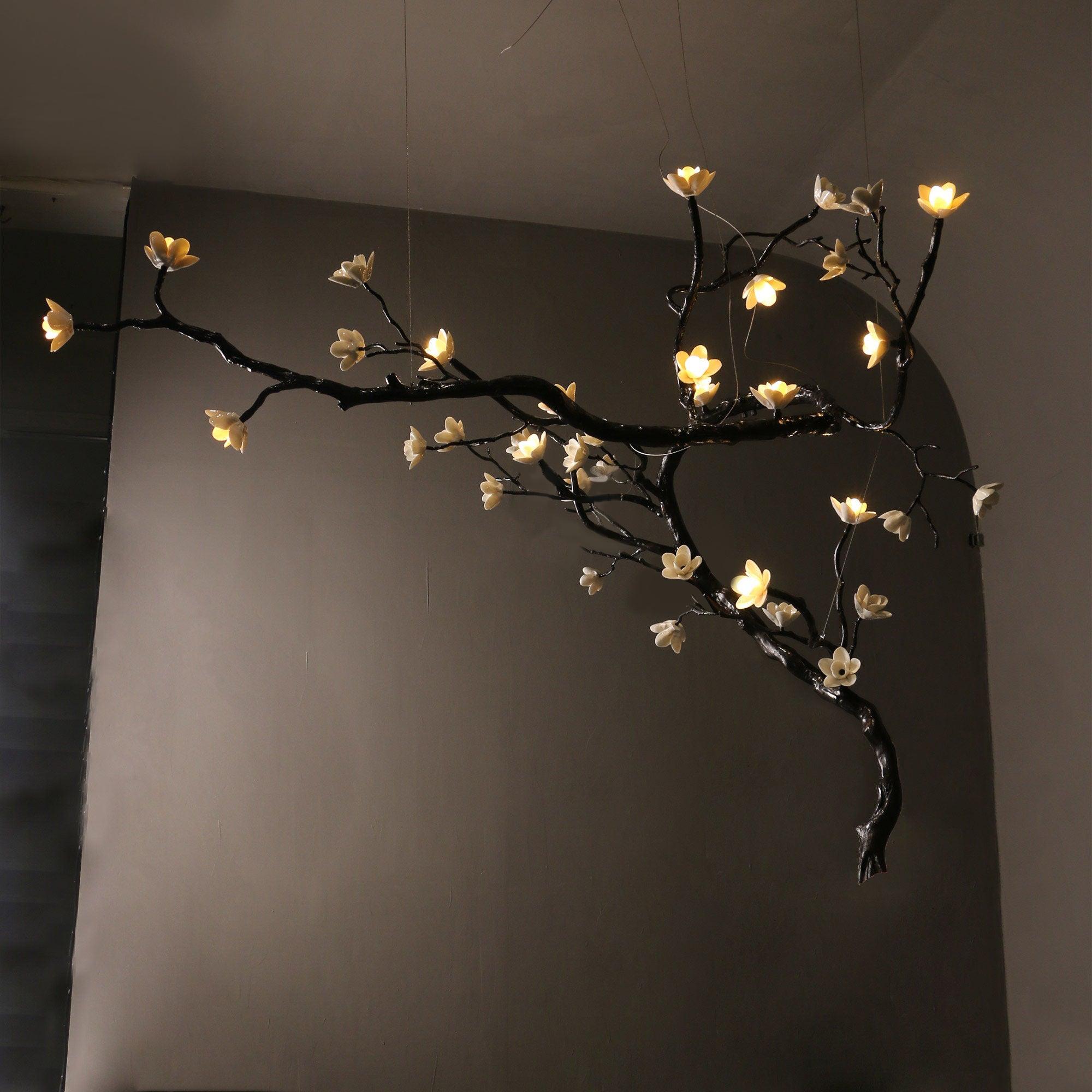 Hilten Chandelier Branch Floral Organic