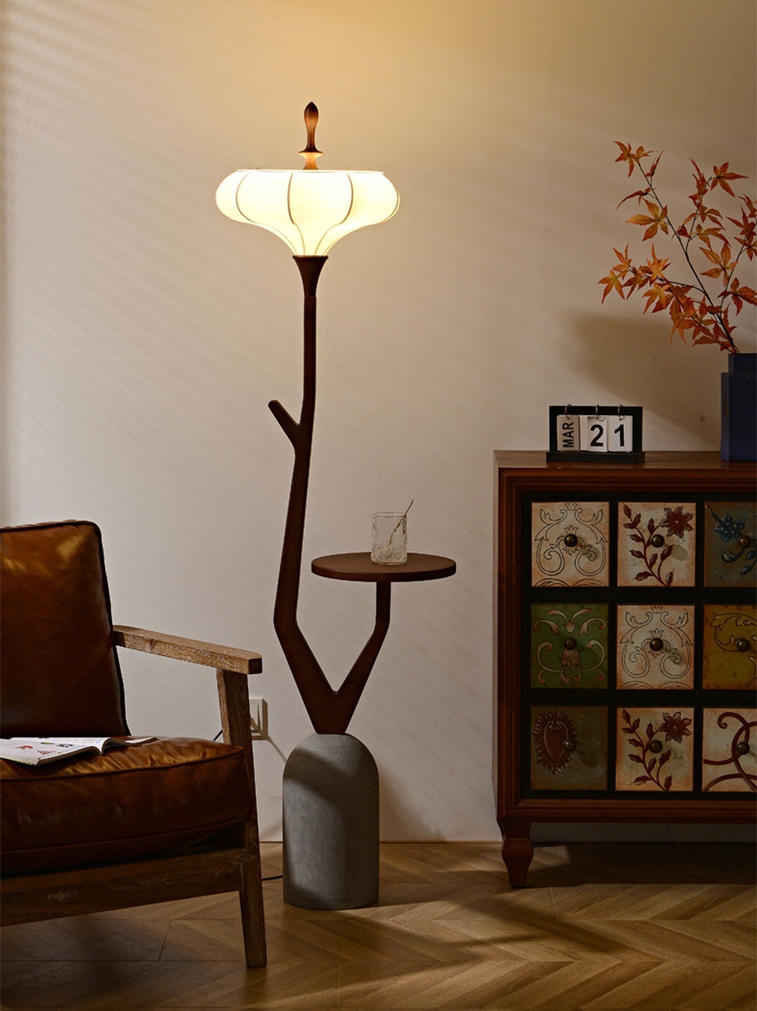 Flor Fashion Wood Floor Lamp