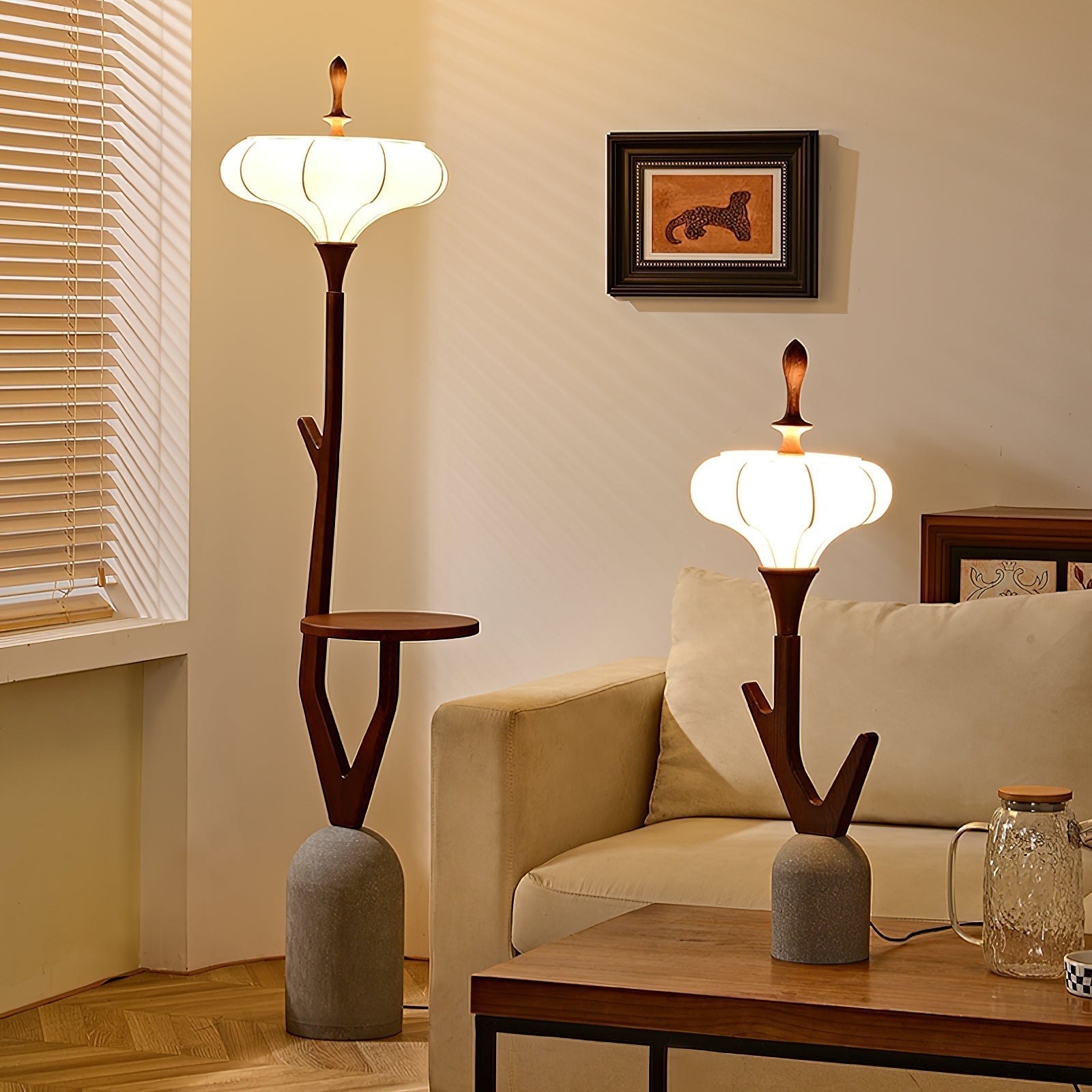 Flor Fashion Wood Floor Lamp