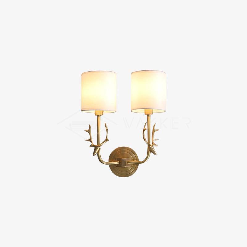 Noble Elegance Deer Head Brass Wall Light - Neutral Decor