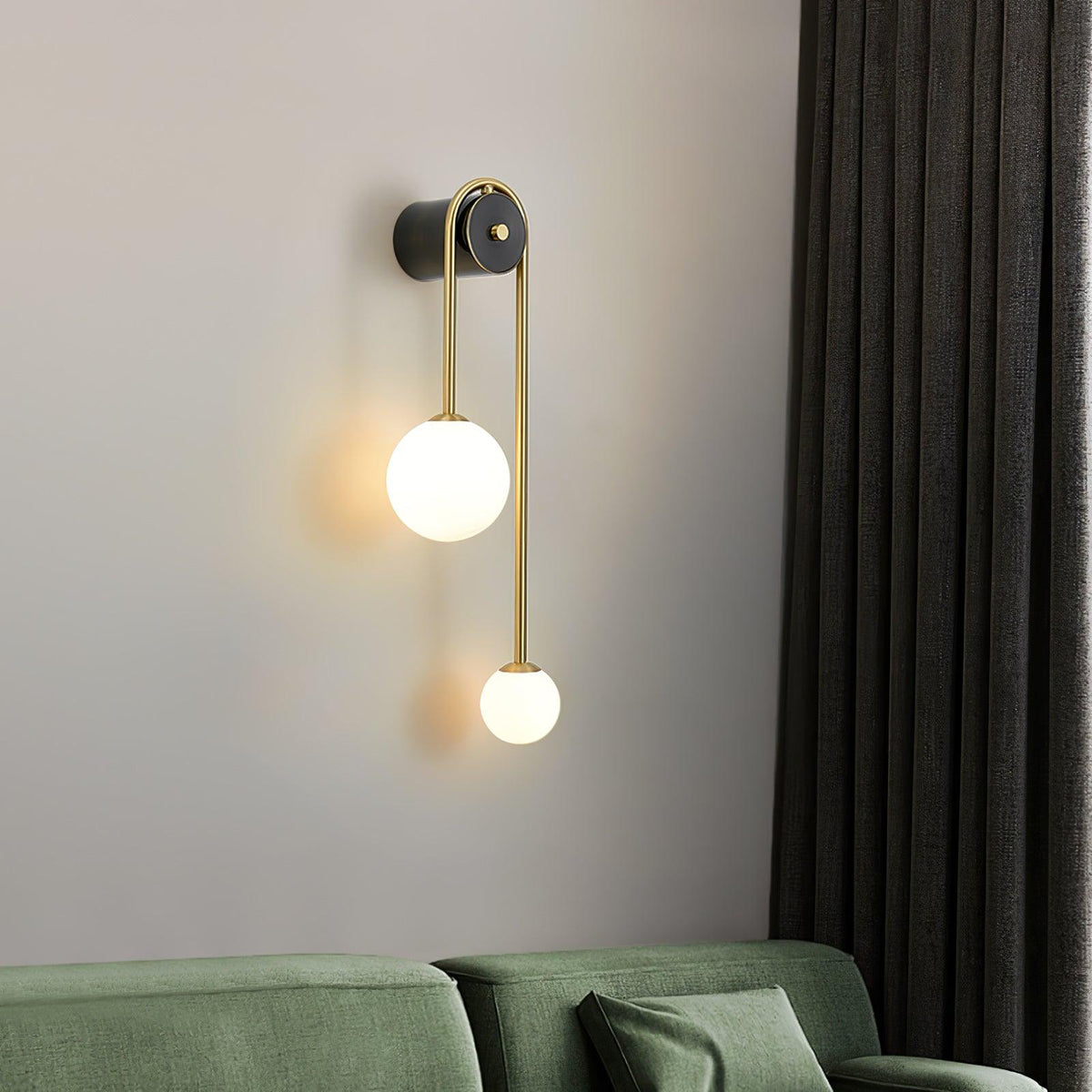 Raphael Brass Arc Wall Light