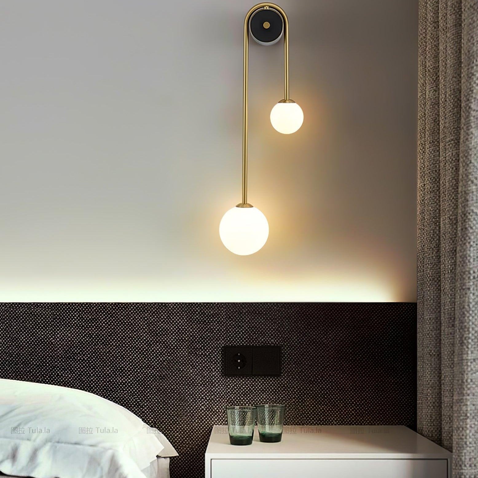Raphael Brass Arc Wall Light