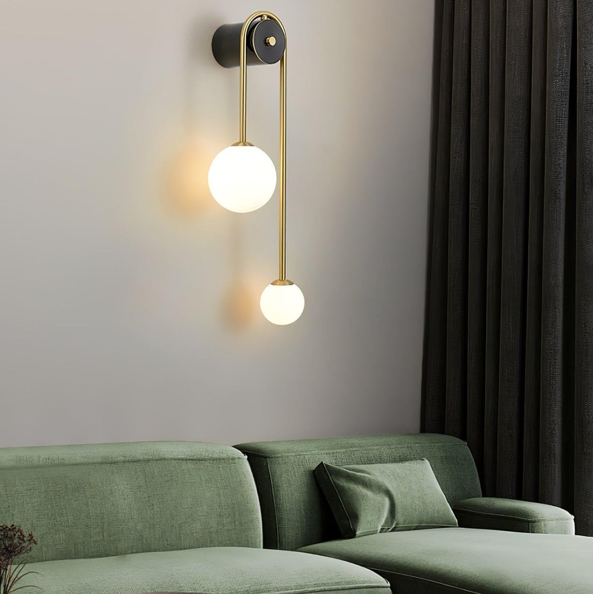 Raphael Brass Arc Wall Light
