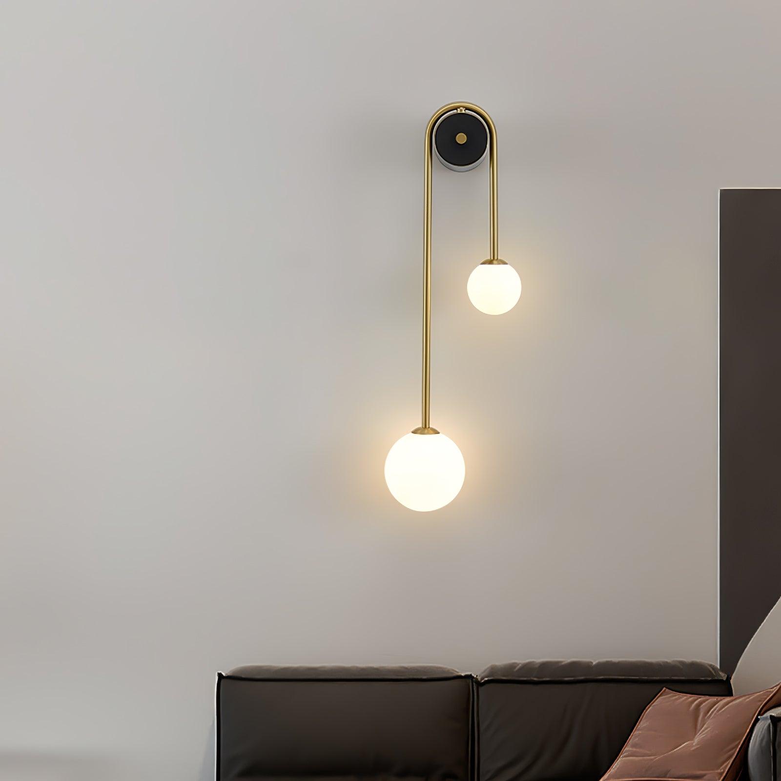 Raphael Brass Arc Wall Light