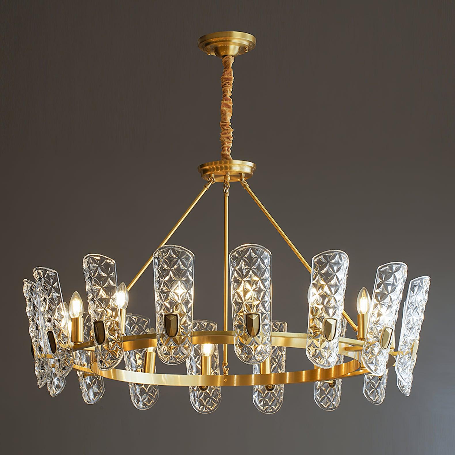 Casinian Elegant Brass Central Chandelier