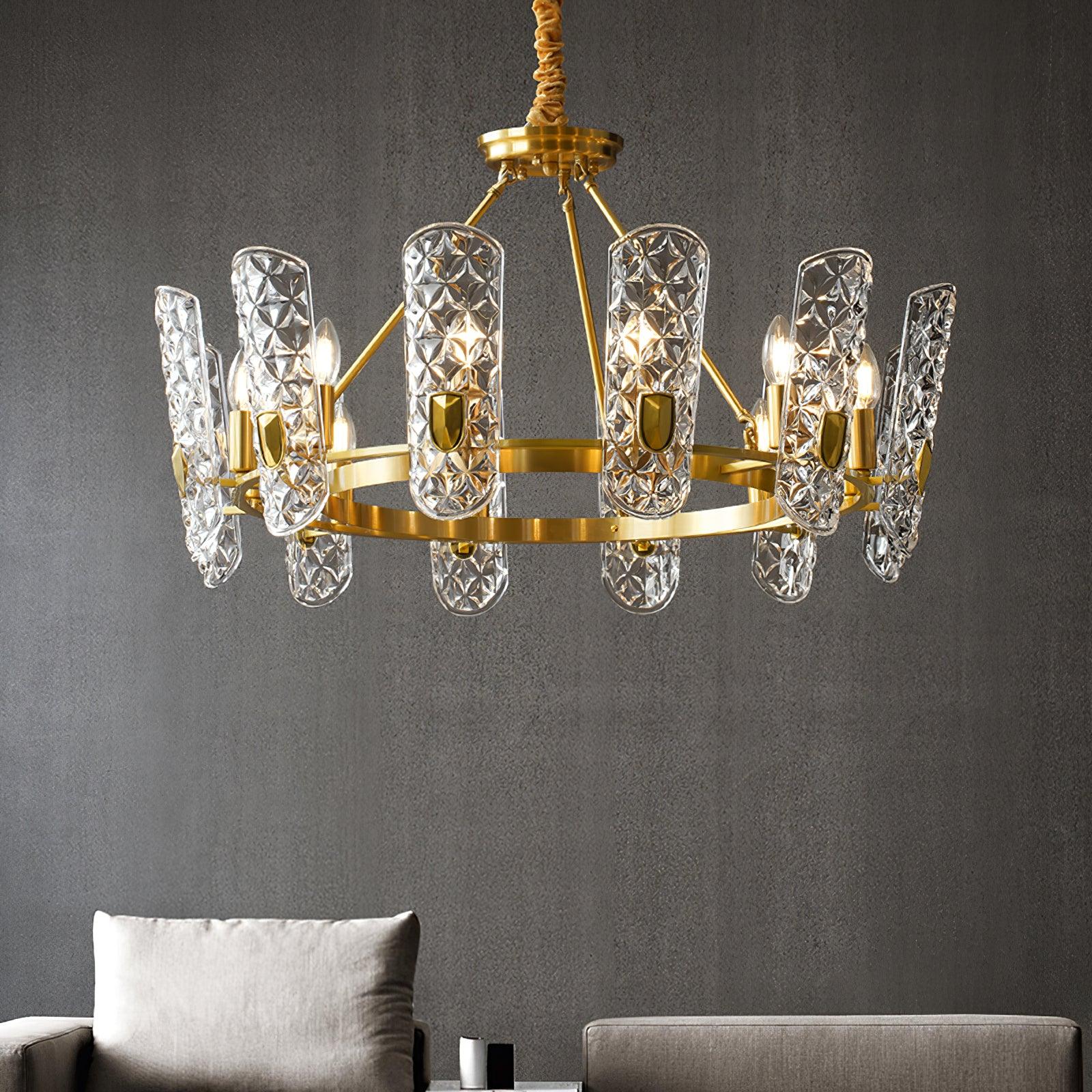 Casinian Elegant Brass Central Chandelier