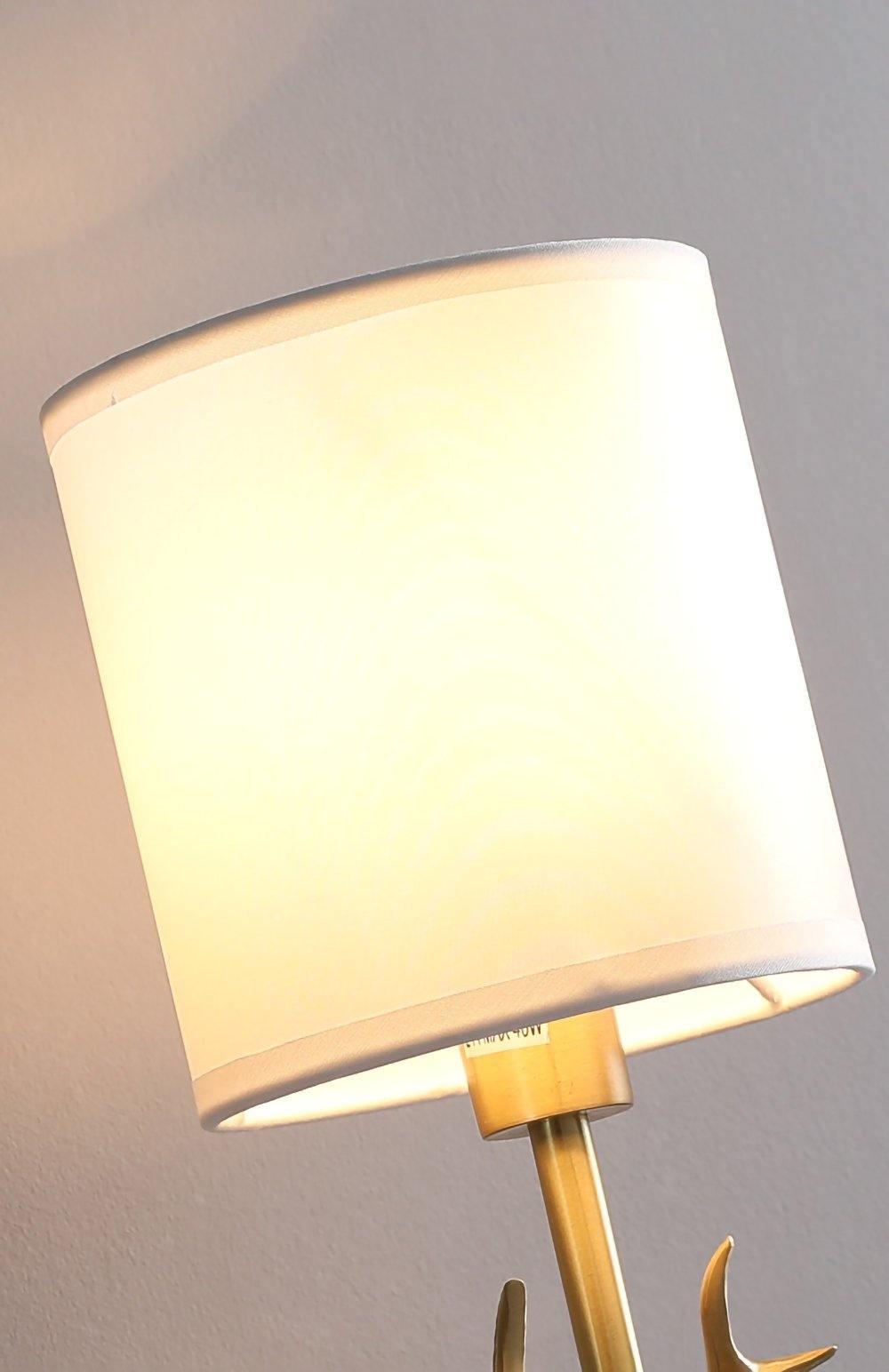 Noble Elegance Deer Head Brass Wall Light - Neutral Decor
