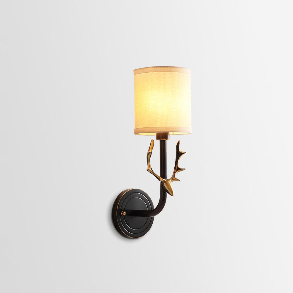Noble Elegance Deer Head Brass Wall Light - Neutral Decor