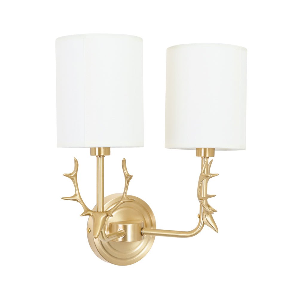 Noble Elegance Deer Head Brass Wall Light - Neutral Decor