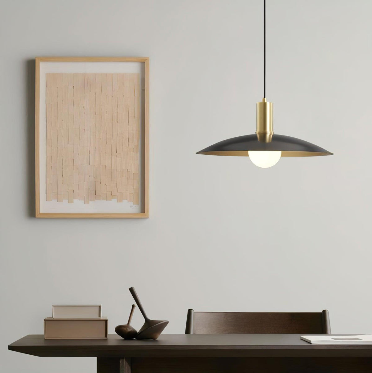 Thalora Brass & Glass Classic Pendant Lamp