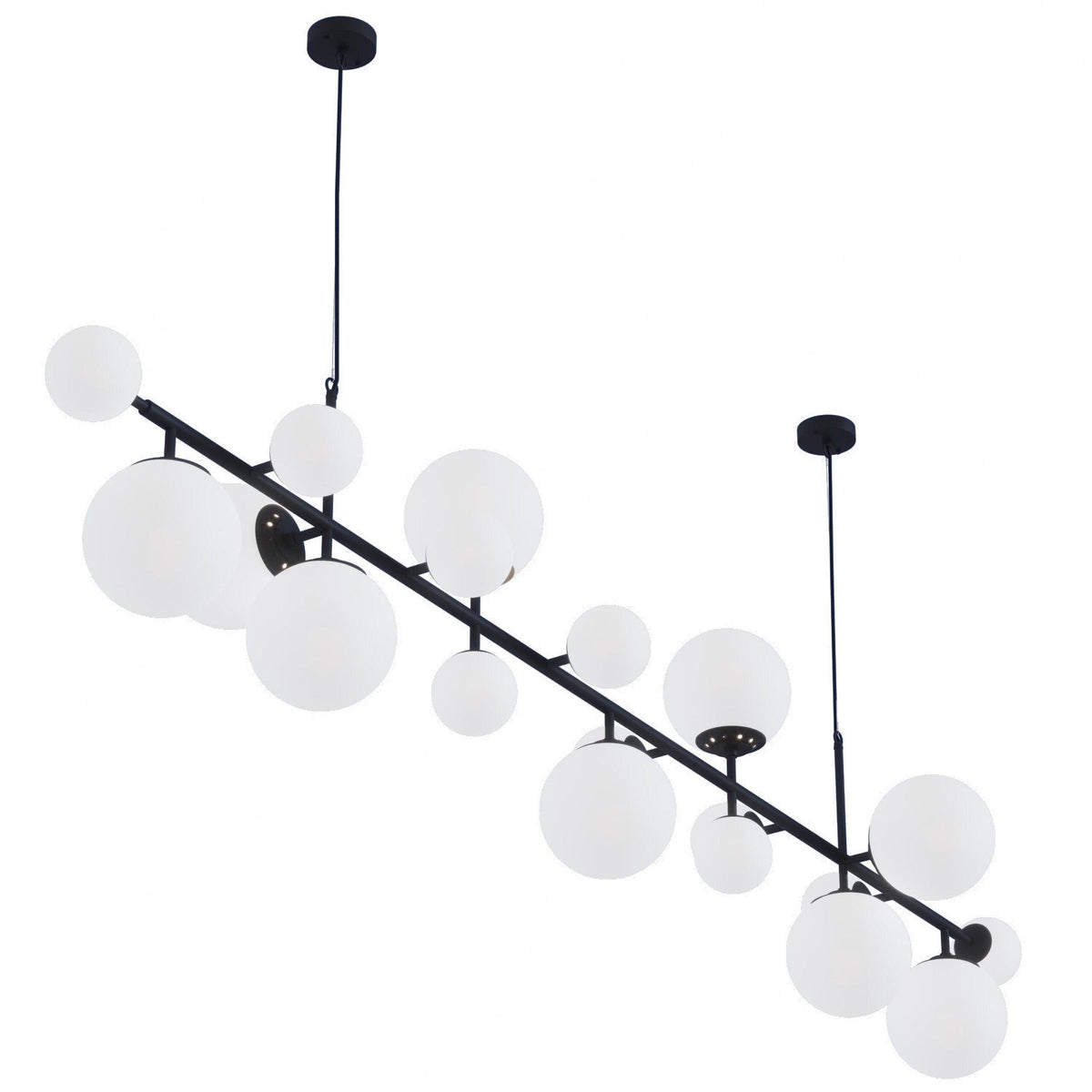 Velaena Chandelier Brass Glass Globe