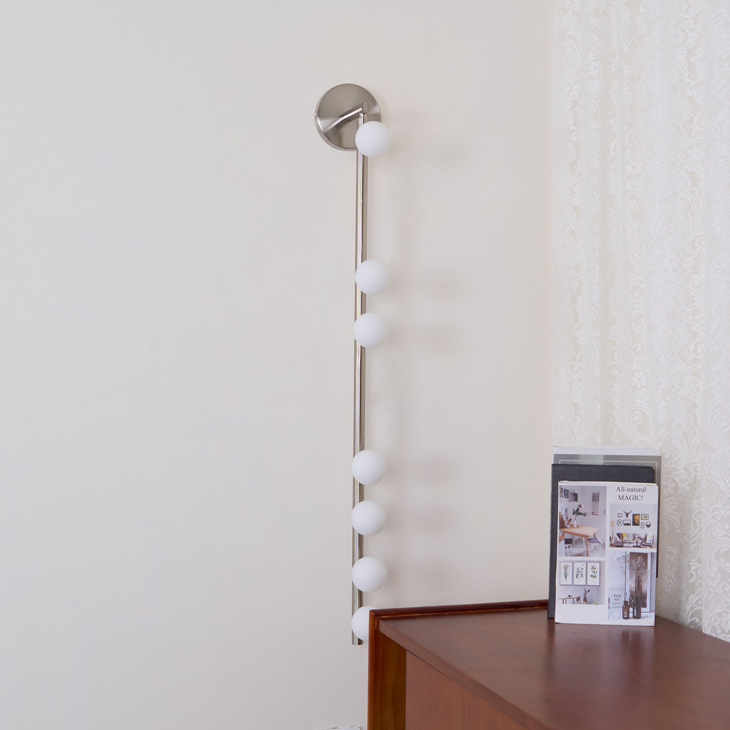 Rory Modern Minimalist Tube Brass Glass Wall Lamp - Neutral Decor