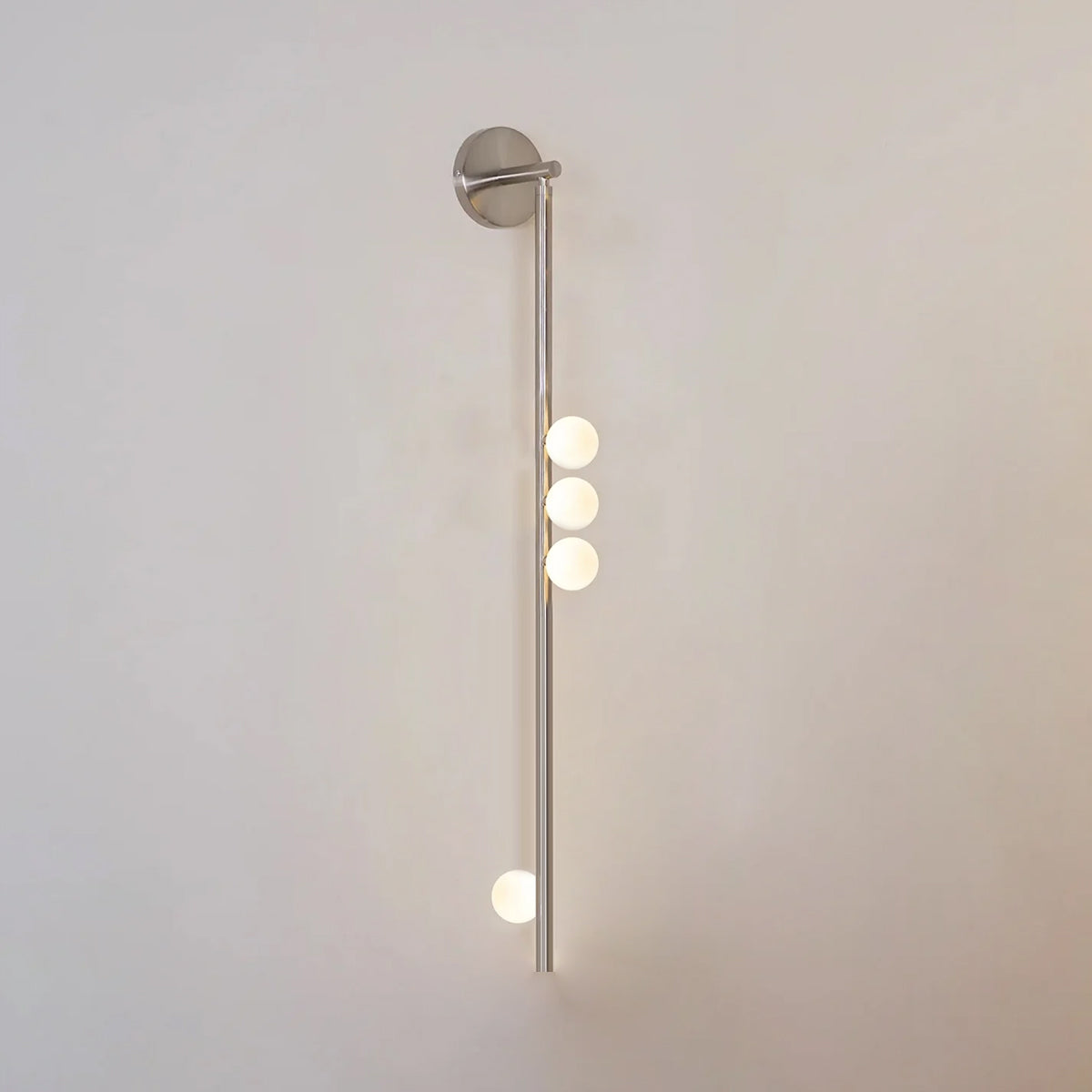 Rory Modern Minimalist Tube Brass Glass Wall Lamp - Neutral Decor
