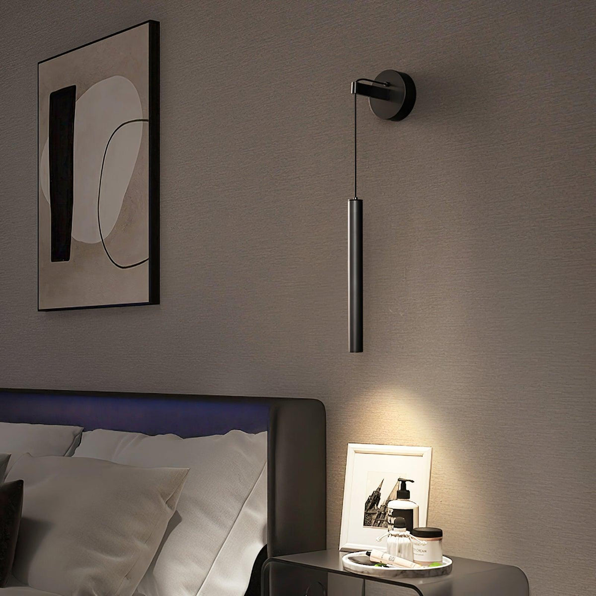 Loxley Modern Minimalist Line Brass Wall Light