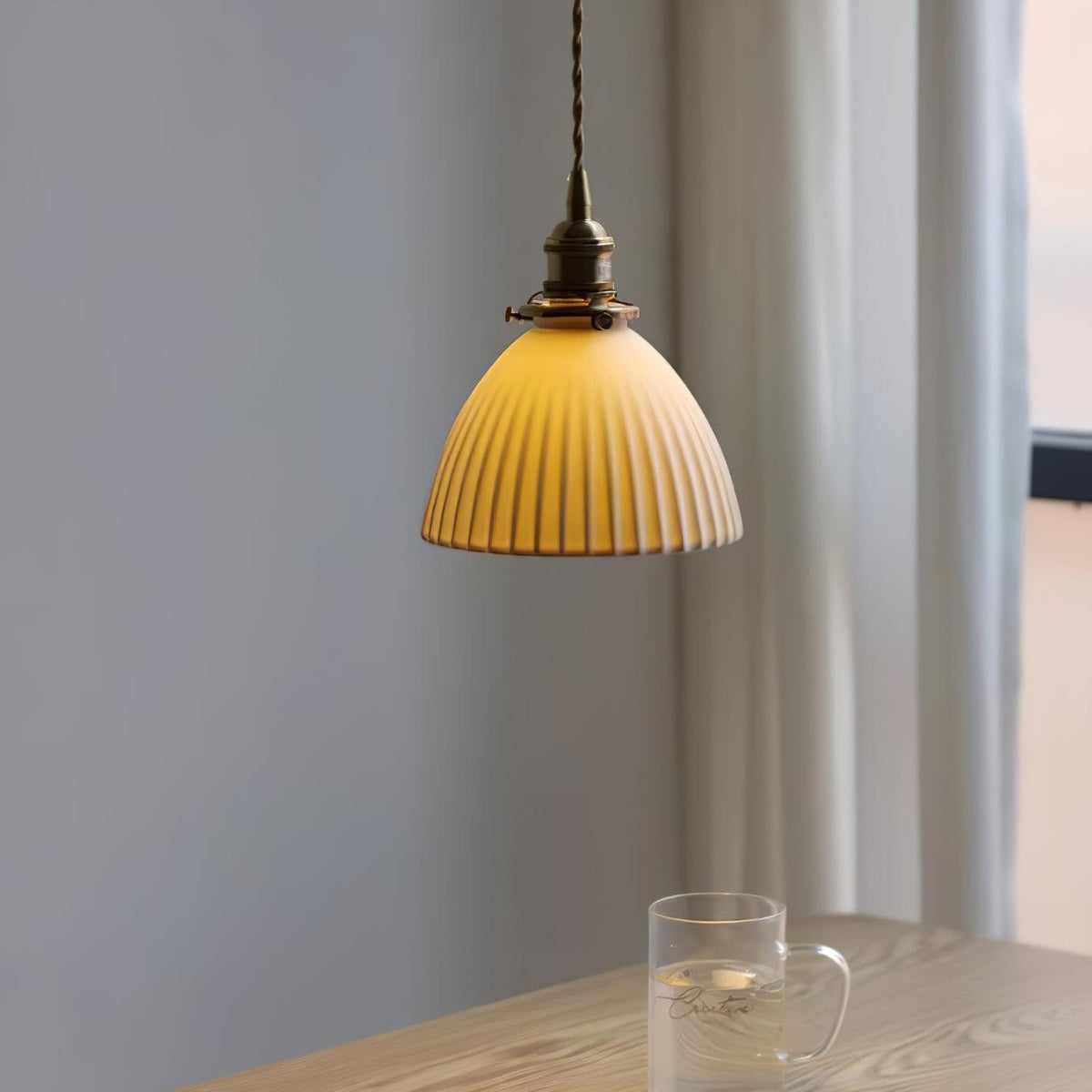 Ornoryra Vintage Glass Pendant Light