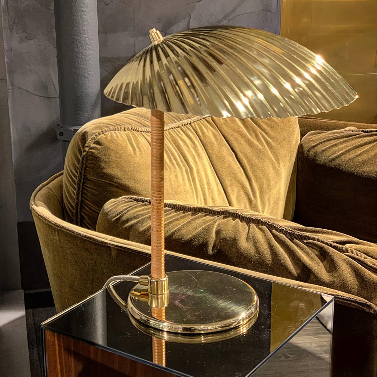 Zorare Brass Glam Table Lamp