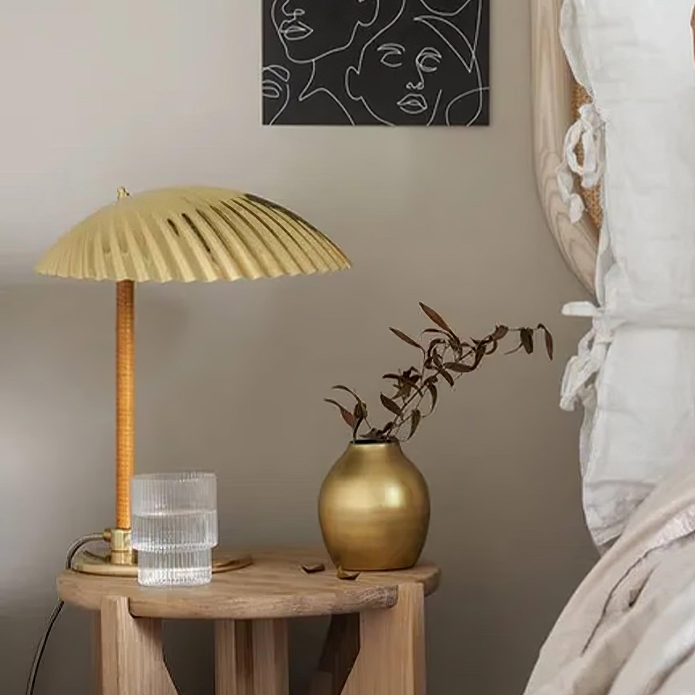Zorare Brass Glam Table Lamp