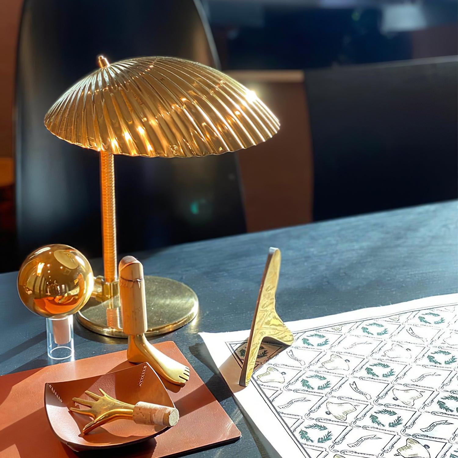 Zorare Brass Glam Table Lamp