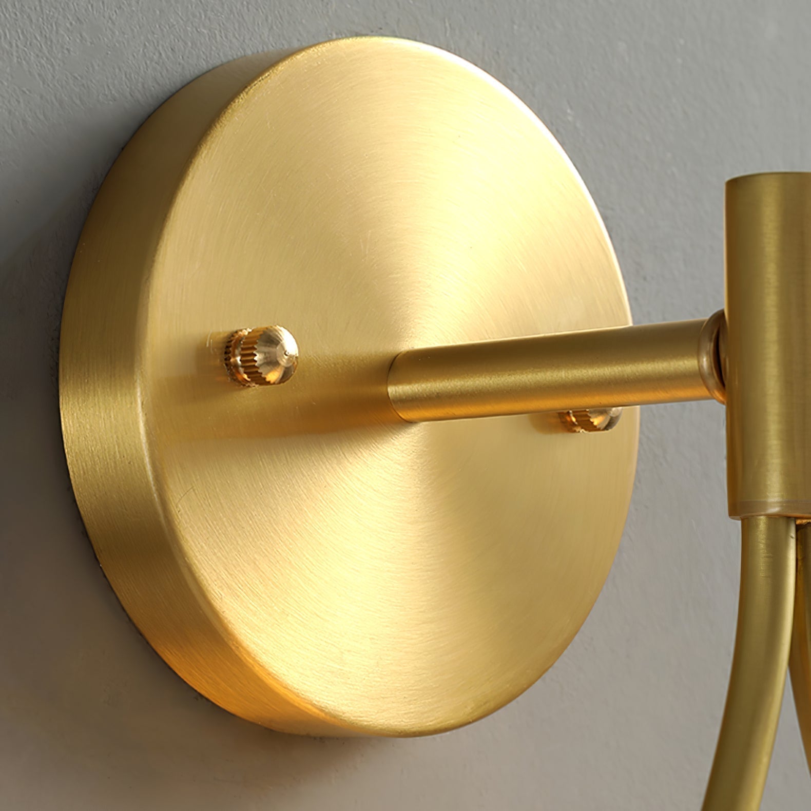 Eiralaya Modern Minimalist Vanity Brass Glass Wall Lamp