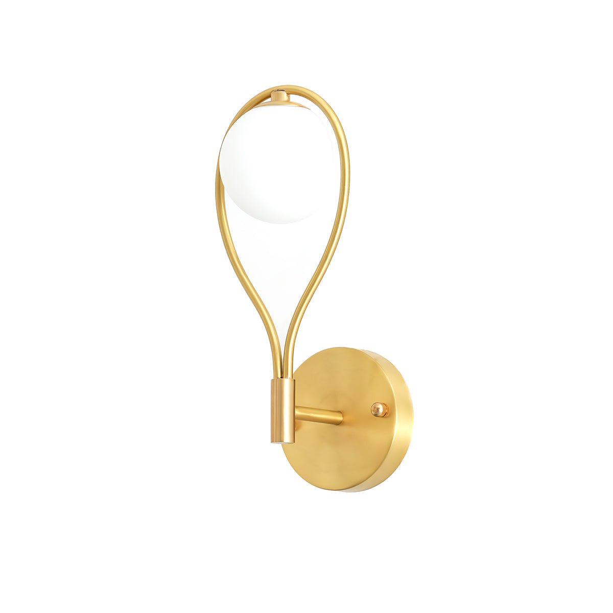 Eiralaya Modern Minimalist Vanity Brass Glass Wall Lamp