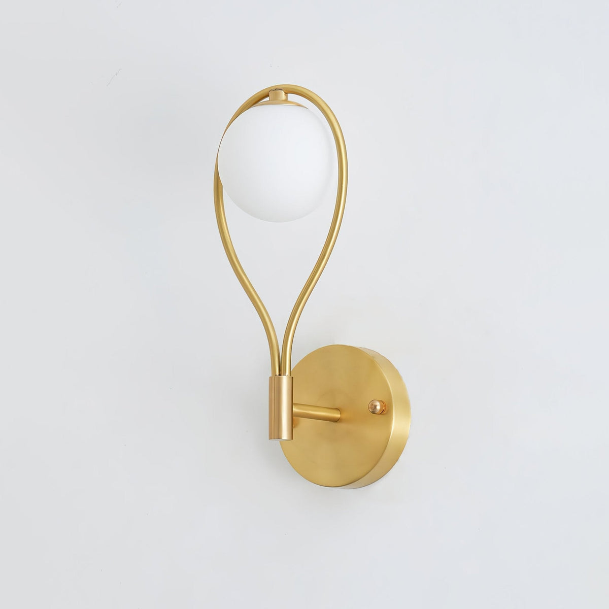 Eiralaya Modern Minimalist Vanity Brass Glass Wall Lamp