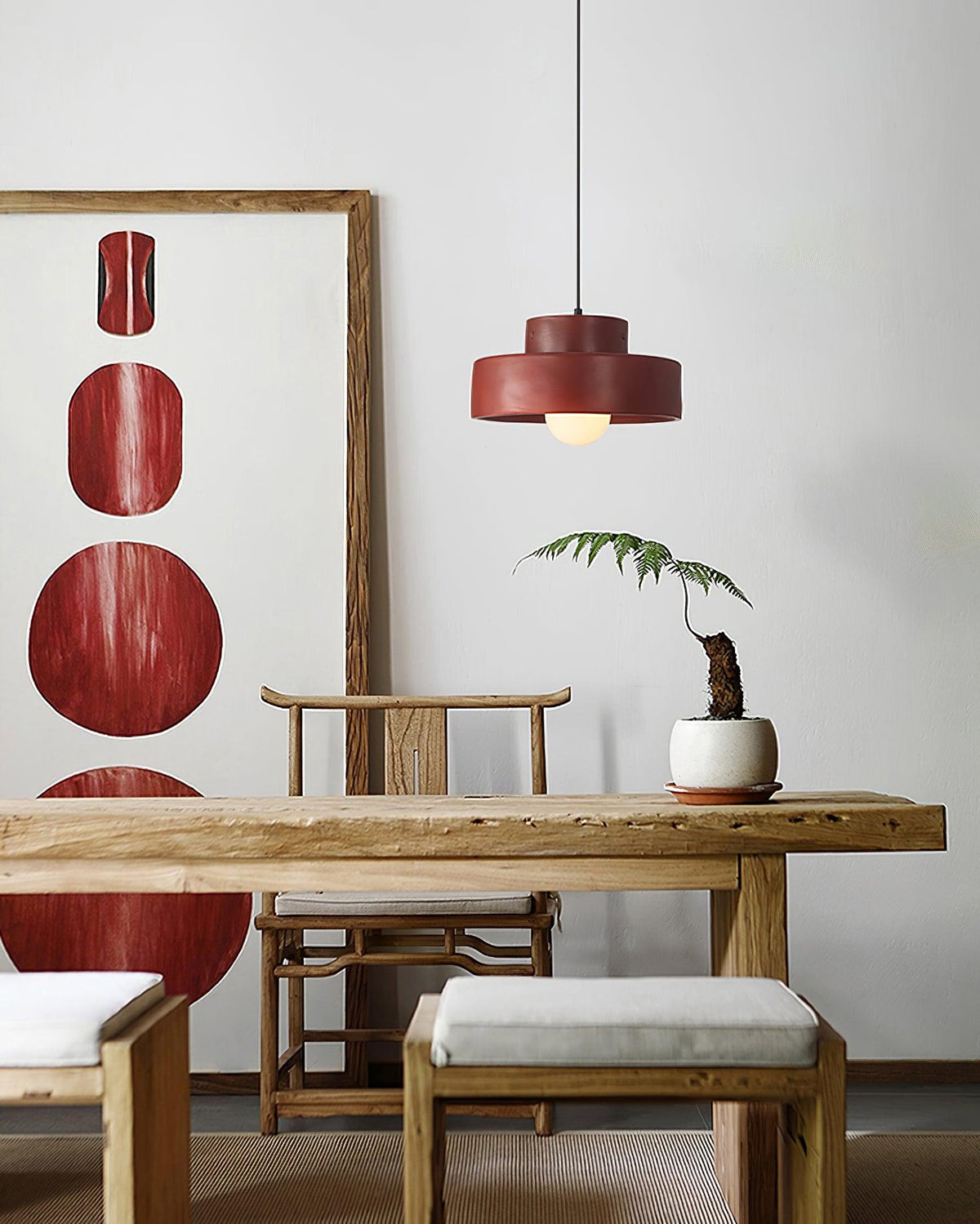 Calen Pendant Lamp Double Layers Resin