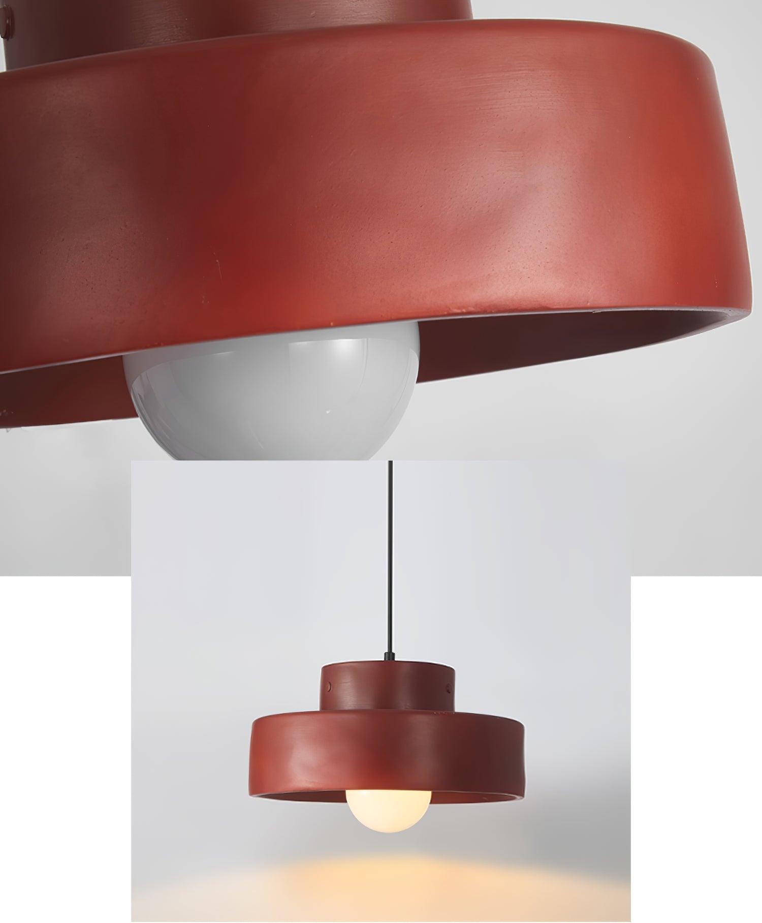 Calen Pendant Lamp Double Layers Resin