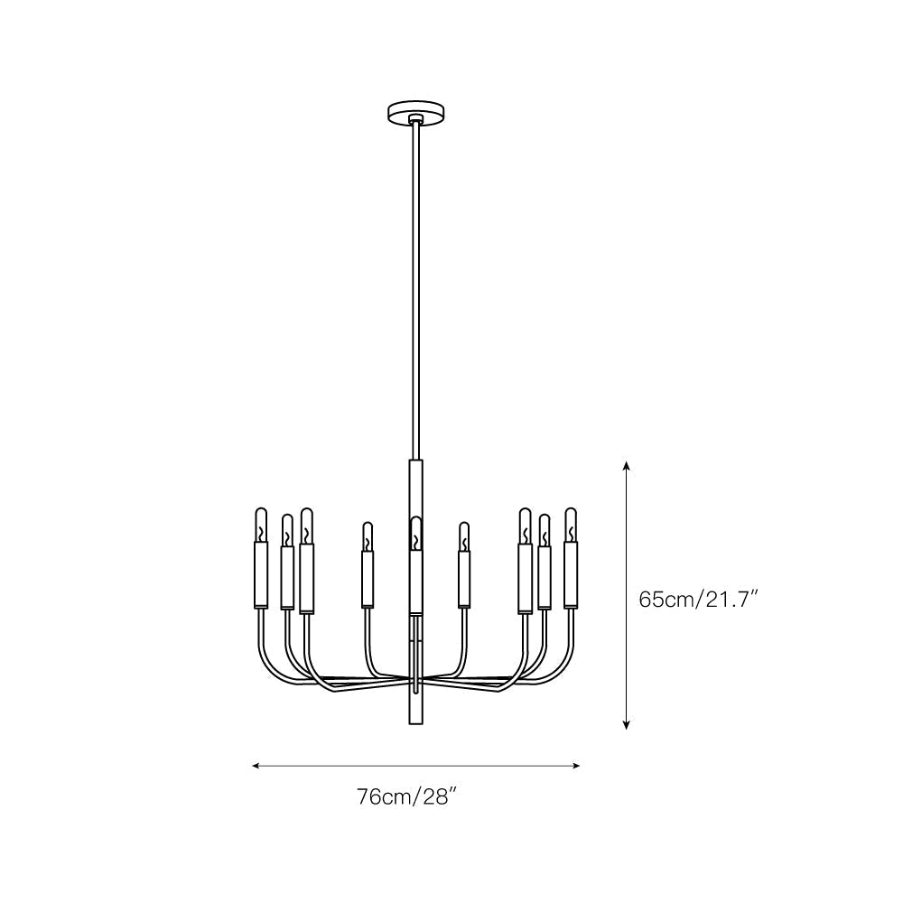 Oriirora Brass Chandelier