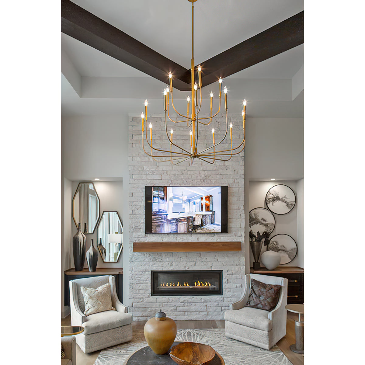 Oriirora Brass Chandelier