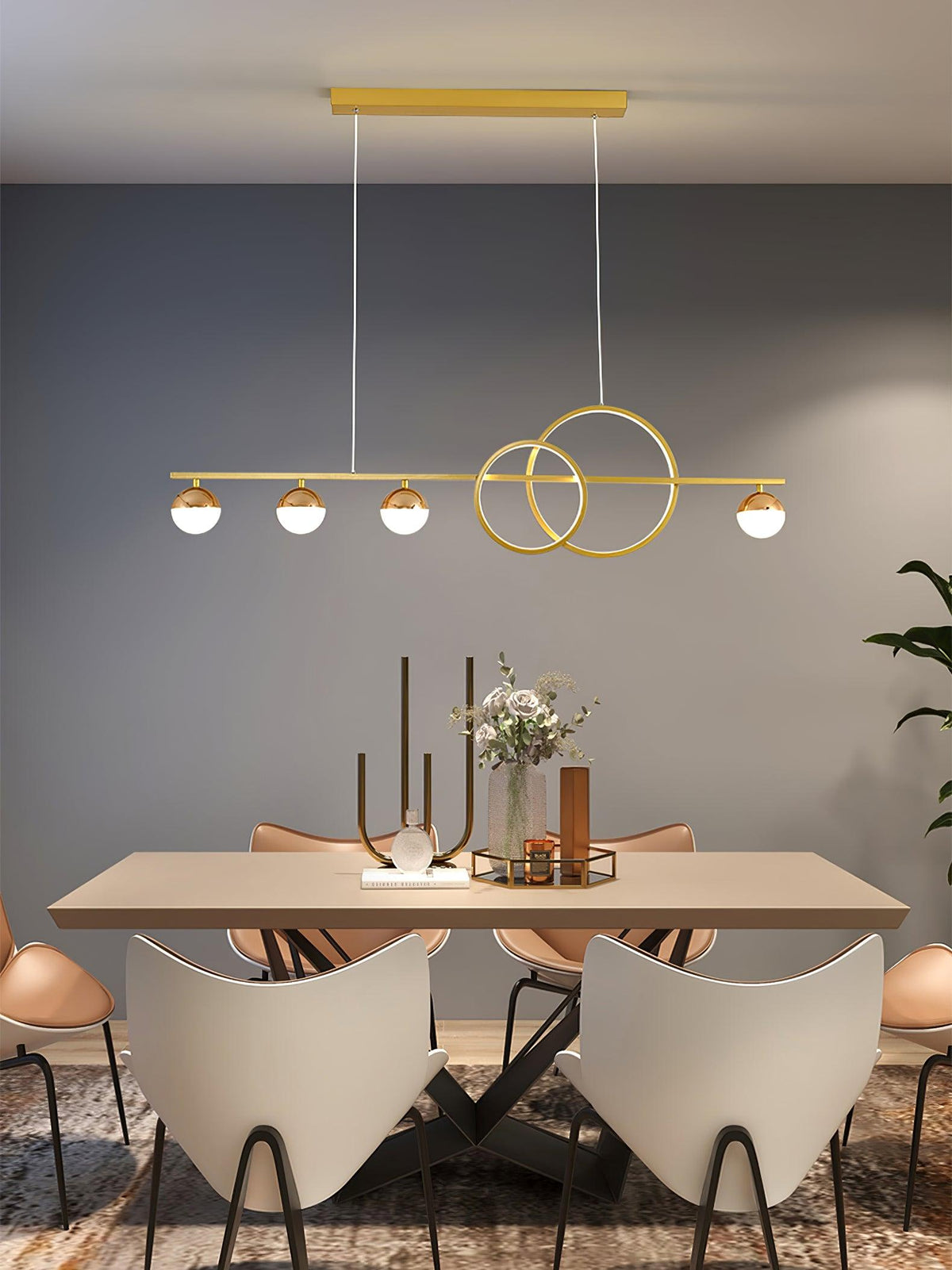 Aviniel Contemporary Brass Pendant Light