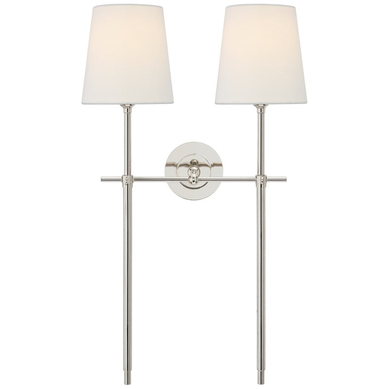 Theodore Wall Lamp Brass Fabric - Neutral Decor