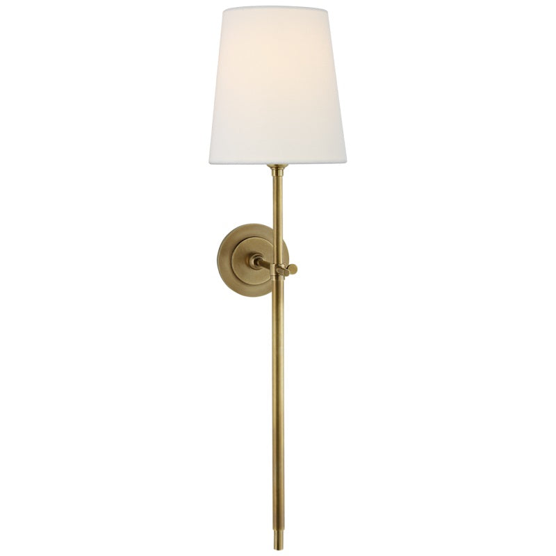 Theodore Wall Lamp Brass Fabric - Neutral Decor
