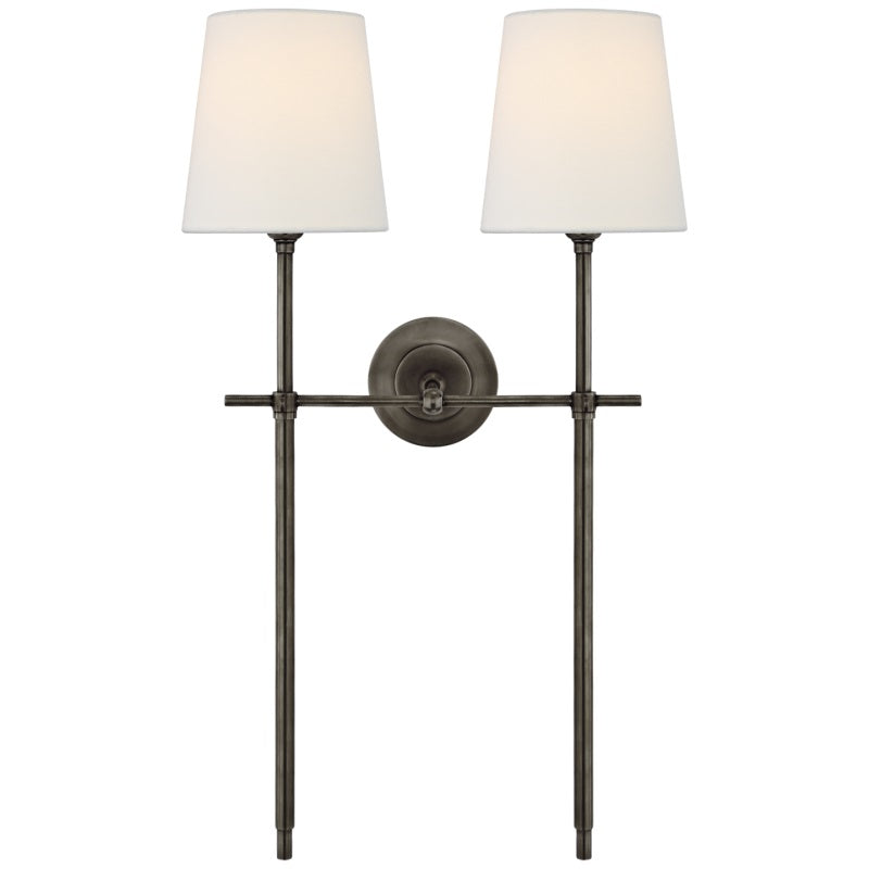 Theodore Wall Lamp Brass Fabric - Neutral Decor